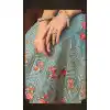 Light Blue Color Net Designer Floor Length Salwar Kameez - 58387613