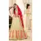 Cream Color Velvet Heavy Designer Wedding Lehenga Choli | 387946784