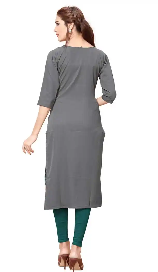 Exquisite Multi Color American Crepe Casual Wear Readymade Kurtis - 3302863