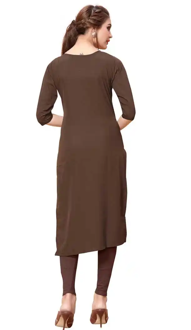 Ethnic Multi Color American Crepe Casual Wear Readymade Kurtis - 3302868