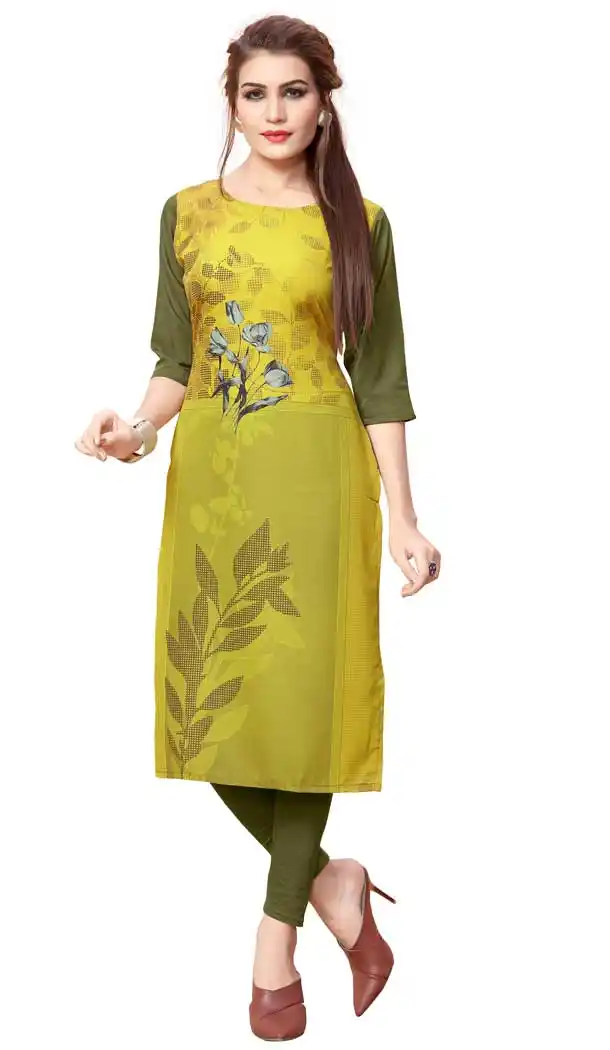 Aesthetic Multi Color American Crepe Casual Wear Readymade Kurtis - 3302869