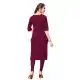 American Crepe Fabric Digital Printed Kurtis in Multi Color - 3312870