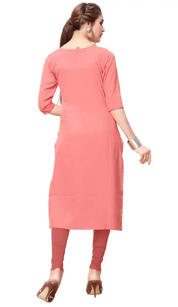 Ethnic American Crepe Fabric Digital Printed Kurtis in Multi Color - 3312872