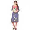 American Crepe Fabric Digital Printed Classy Kurtis in  Multi Color - 3312874