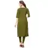 American Crepe Fabric Digital Printed Magnificient Kurtis in Multi Color - 3312877