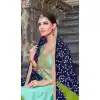 Pakistani Style Sky Blue Color Modal Silk Evening Salwar Kameez