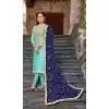 Pakistani Style Sky Blue Color Modal Silk Evening Salwar Kameez