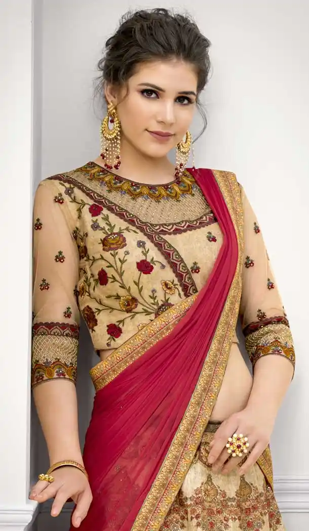 Pure Banarasi Natural Silk Designer Multi Color Lehenga Choli - 392647252