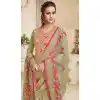 Pakistani Style Pure Upada Silk Mehendi Green Color Salwar Kameez - 393147364
