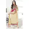 Cream Bollywood Celebrity Karisma Kapoor Salwar Kameez with Jacket - 393547411