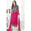 Royal pink Bollywood Celebrity Karisma Kapoor Salwar Kameez with Jacket - 393547412
