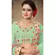 Green Color Mulberry Silk Designer Mehendi and Sangeet Lehenga - 2812501