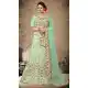 Green Color Mulberry Silk Designer Mehendi and Sangeet Lehenga - 2812501