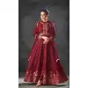 Maroon Color Art Silk Indo Western Designer Lehenga Suit - 58677975