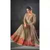 Grey Color Art Silk Indo Western Designer Lehenga Suit - 58677976