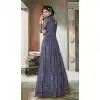 Pakistani Style Designer Blue Color Net Churidar Kameez - 397047887