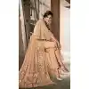 Pakistani Style Designer Orange Color Net Lehenga Kameez - 397047889