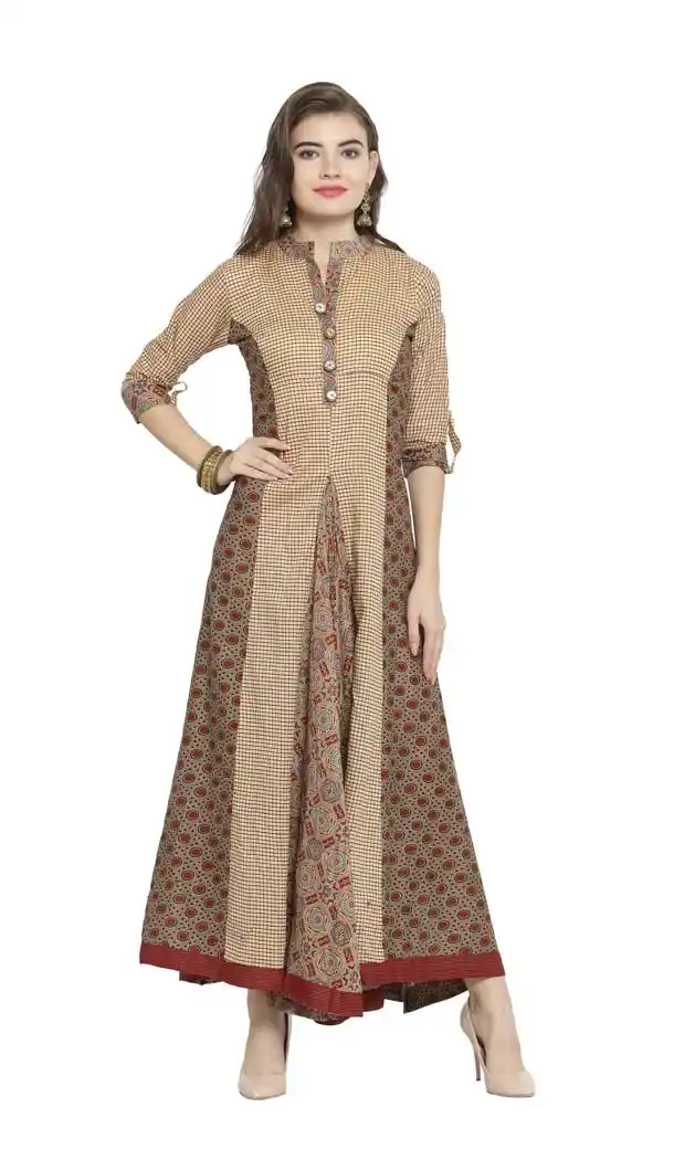Long Designer Rayon Pakistani Readymade Multi Color Kurti for Girls - 397147896