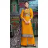 Yellow Color Chanderi Cotton Printed Casual Wear Palazzo Suit - 400348261