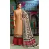 Cream Color Chanderi Cotton Printed Casual Wear Palazzo Suit - 400348263