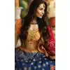 Malaika Arora Khan Wedding Banarasi Silk Lehenga Choli in Orange Color - 394747640