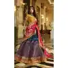 Malaika Arora Khan Wedding Banarasi Silk Lehenga Choli in Orange Color - 394747640