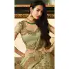 Malaika Arora Khan Wedding Banarasi Silk Lehenga Choli in Green Color - 394747641