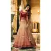 Malaika Arora Khan Wedding Silk Lehenga Choli in Brown Color - 394747642