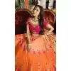Malaika Arora Khan Wedding Banarasi Silk Lehenga Choli in Pink Color - 394747646