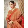 Women Red Color Silk Keral Trediotnal Wear Sarees Blouse - 400248247
