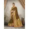 Women Mehendi Green Color Silk Keral Trediotnal Wear Sarees Blouse - 400248248
