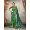 Women Green Color Silk Keral Trediotnal Wear Sarees Blouse - 400248249