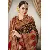 Women Black Color Silk Keral Trediotnal Wear Sarees Blouse - 400248250