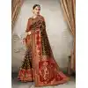 Women Black Color Silk Keral Trediotnal Wear Sarees Blouse - 400248250