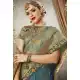 Women Aqua Blue Color Silk Keral Trediotnal Wear Sarees Blouse - 400248251