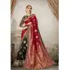 Women Black Color Silk Keral Trediotnal Wear Sarees Blouse - 400248254