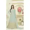 Bollywood Actress Ayesha Takia's Grey Color Georgette Party Gown - 401348449