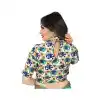Multi Blue Color Heavy Benglori Cotton Silk Designer Readymade Blouse - 353641820