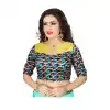 Multi Color Pure Cotton Foil Print Designer Readymade Blouse - 353641829