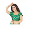 Green Color Jequard Designer Readymade Blouse - 353641830