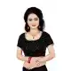 Black Color Velvet Designer Readymade Blouse For Women - 297834571