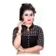 Black Color Pure Cotton Designer Readymade Blouse For Women - 297834583