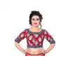 Red Color Pure Cotton Designer Readymade Blouse For Women - 297834584