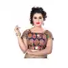 Blue Color Pure Cotton Designer Readymade Blouse For Women - 297834586