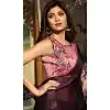 Shilpa Shetty Multi Color Brasso Bollywoode Celebrity Party Saree Blouse - 402648610