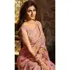 Shilpa Shetty Pink Color Brasso Silk Bollywoode Celebrity Party Saree Blouse - 402648614