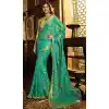 Shilpa Shetty Green Color Brasso Bollywoode Celebrity Party Saree Blouse - 402648615