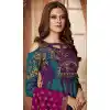 Tantalizing Green Color Tapeta Indo Western Designer Readymade Gown Suit - 403148687