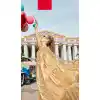 Beige Color Satin Silk Resham Embroidery Party Saree Blouse For Women - 58968339