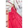 Dark Pink Color Silk Georgette Resham Embroidery Party Saree Blouse For Women - 58968340